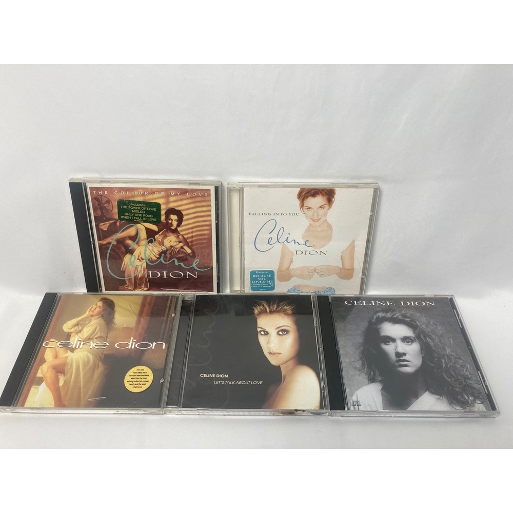 Celine Dion Lot of 5 CDs | Falling Into You Color of My Love Let's Talk